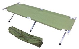 B-Stock Portable Sleeping Cot Outdoor Hiking Camping Gear Green Steel Frame - $49.99