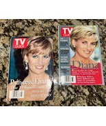 Vtg 90&#39;s Princess Diana Covers TV Guide Magazines Lot of 2 Post Death 19... - $12.00
