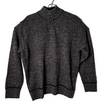 Iceland Men XL Made In Italy 80% Wool Nylon Pullover Button neck Sweater - £33.46 GBP