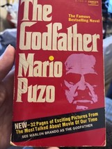 THE GODFATHER by Mario Puzo 1969 Book Classic Mafia + Photos - £7.91 GBP