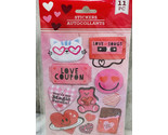 Happy Valentine&#39;s Day Icons Hearts Love 3D Stickers Planner DIY Crafts S... - $6.81