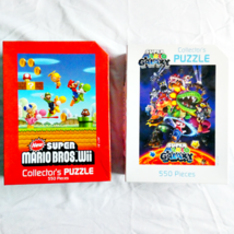 Mario Nintendo Wii Collector's Puzzles 550 Pieces USAopoly Complete Tested - $18.71