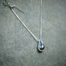 S999 Silver Filled Vermeil Water Drop Pendant Chain | Adjustable SL318 - $119.23