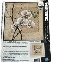 Dimensions Oriental Orchids Counted Cross Stitch Sewing Kit New #35176 - £11.47 GBP