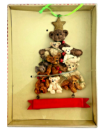 Kurt S Adler Christmas Ornament Holly Bearies Tree of Bears - $22.23