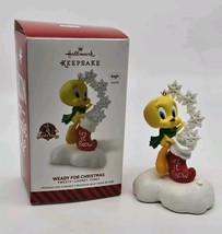 Hallmark Keepsake WEADY FOR CHRISTMAS Tweety Bird Looney Tunes Magic Sou... - $17.32