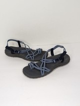 Skechers Women&#39;s Reggae Strappy Sandals Outdoor Lifestyle Size 10 Blue &amp; Grey - £19.32 GBP