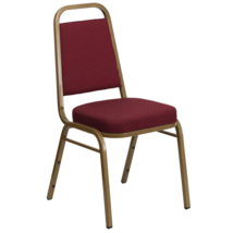 HERCULES Series Trapezoidal Back Stacking Banquet Chair in Burgundy Patt... - $108.99