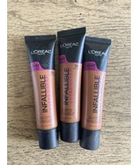 3 x L&#39;Oreal Infallible Total Cover Foundation Shade: #310 Classic Tan Lo... - £23.11 GBP