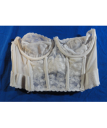 SEXY BABY DOLL LINGERIE WHITE CORSET BUSTIERS BRA SEE THRU 36B - $20.89