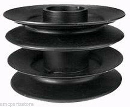 Double Spindle Pulley for MTD, White, Troy-Bilt, YardMan: 756-0638 and More - $29.40