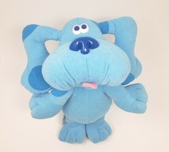 12&quot; Vintage 1997 Tyco Baby Blue&#39;s Clues Singing Musical Stuffed Animal Plush Toy - £44.03 GBP