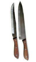2 Emperor Steel Stainless Blade Kitchen Chef &amp; Utility Knives Vintage Japan - £21.52 GBP