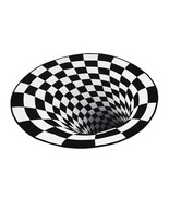 3D Printed Round Vortex Illusion Area Rug Carpet Floor Door Mat Anti-Sli... - $388.81 MXN