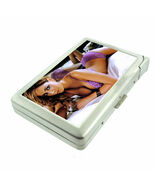 Australian Pin Up Girls D4 Cigarette Case with Built in Lighter Metal Wa... - $20.74