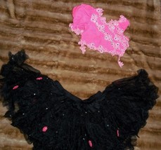 Costume Pink /Black Tulle Dance Ballet Tap Outfit - £22.30 GBP