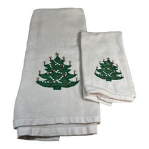 Vintage Jillian Rose Christmas Tree Dish Towel  Kitchen Bathroom Appliqu... - $23.36