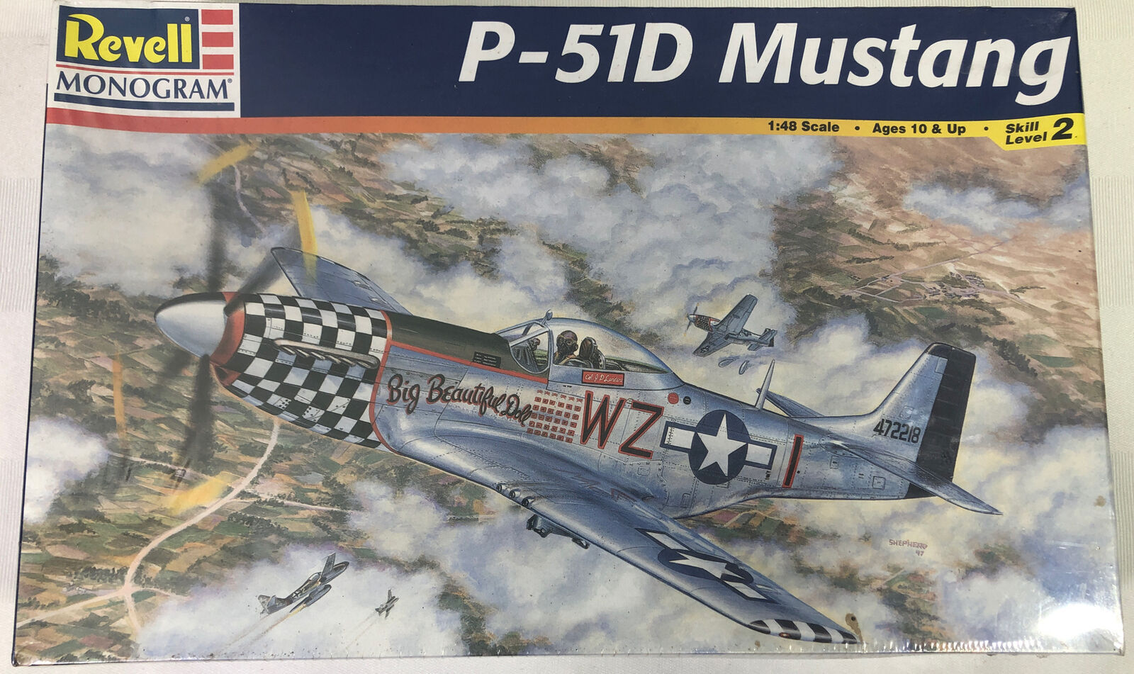 Revell Monogram 1:48 Scale  P-51D Mustang Model Plane   Sealed 1998 - $39.48