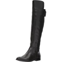 Calvin Klein Women Over The Knee Riding Boots Priya Size US 5M Black Leather - £42.73 GBP