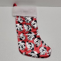 Disney Mickey Mouse Christmas Stocking 16&quot; Different Faces Expressions V... - $12.77