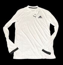 Adidas ClimaCool Long Sleeve Athletic Shirt White Men XS UV Protect NWT New - $128.69