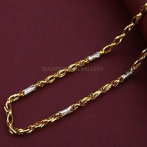Unisex Italian Turkey chain 916% 22k Gold Chain Necklace Daily wear Jewelry 69 - £2,255.08 GBP+