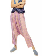 SMALLFree People Haley Harem Lounge Pants Boho Print Comfortable Bottoms... - $493.79 MXN