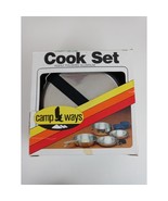 New CAMP WAYS 2-PARTY DELUXE  Camping Cook Set POLISHED Aluminum- 7 PIECE - $27.06 CAD