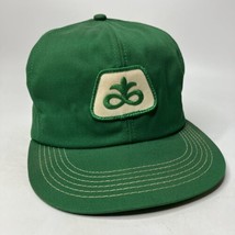 Vintage Pioneer Seed Farmer Trucker Hat Cap Patch Snapback Green USA K-P... - $16.61