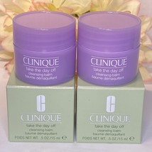 2 X Clinique Take The Day Off Cleansing Balm .5 = 1oz 30ml New In Box Fr... - $183.60 MXN