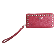 Zadig &amp; Voltaire Studded Leather Long Zip Wallet $499 FREE WORLDWIDE SHI... - £197.59 GBP