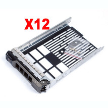 12Pcs/Lot 3.5" Sas Sata Hard Drive Tray Caddy For Dell Poweredge R720Xd Usa Ship - £114.99 GBP