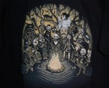 TeeFury Nightmare LARGE &quot;Halloween Tale&quot; Before Christmas Shirt NAVY - £11.36 GBP