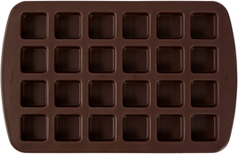 Bite-Size Brownie Squares Silicone Mold 24-Cavity NEW - £8.08 GBP
