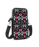 Edgy Bows &amp; Cherries Phone Purse with Crossbody Strap, Free Ship! - $29.99