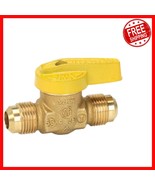 Lightweight Brass Gas Ball Valve x Flare, 1/2-Inch, Ideal for Home &amp; Bus... - $483.92 MXN