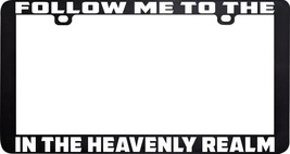 Follow Me To The Heavenly Realm Devil Satan License Plate Frame - £5.51 GBP