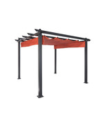 9 ft. 8 in. x 9 ft. 8 in. Aurora Aluminum Pergola with Canopy Shades Ter... - $23,948.69 MXN