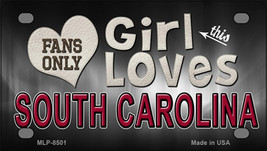 This Girl Loves South Carolina Novelty Mini Metal License Plate Tag - £11.88 GBP