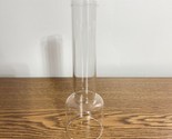Clear Glass Chimney For Cottage Oil Lamp 6.75” High 2” Base Fitter And 1... - $8.81