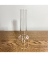 Clear Glass Chimney For Cottage Oil Lamp 6.75” High 2” Base Fitter And 1... - £6.93 GBP