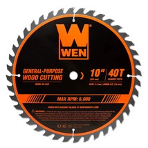 WEN BL1040 10-Inch 40-Tooth Carbide-Tipped Professional Woodworking Saw ... - $21.99