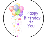 30 HAPPY BIRTHDAY TO YOU ENVELOPE SEALS STICKERS LABELS TAGS 1.5&quot; ROUND ... - £5.96 GBP