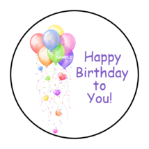 30 HAPPY BIRTHDAY TO YOU ENVELOPE SEALS STICKERS LABELS TAGS 1.5&quot; ROUND ... - £5.91 GBP