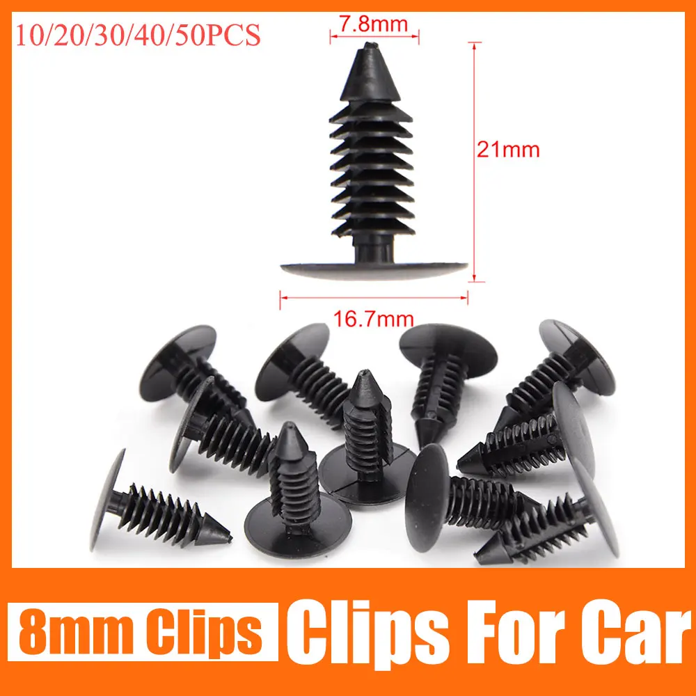 10/20/30/40/50 Pcs 8mm Auto Fastener Car for Clips Car Products Car Clips - £8.70 GBP+