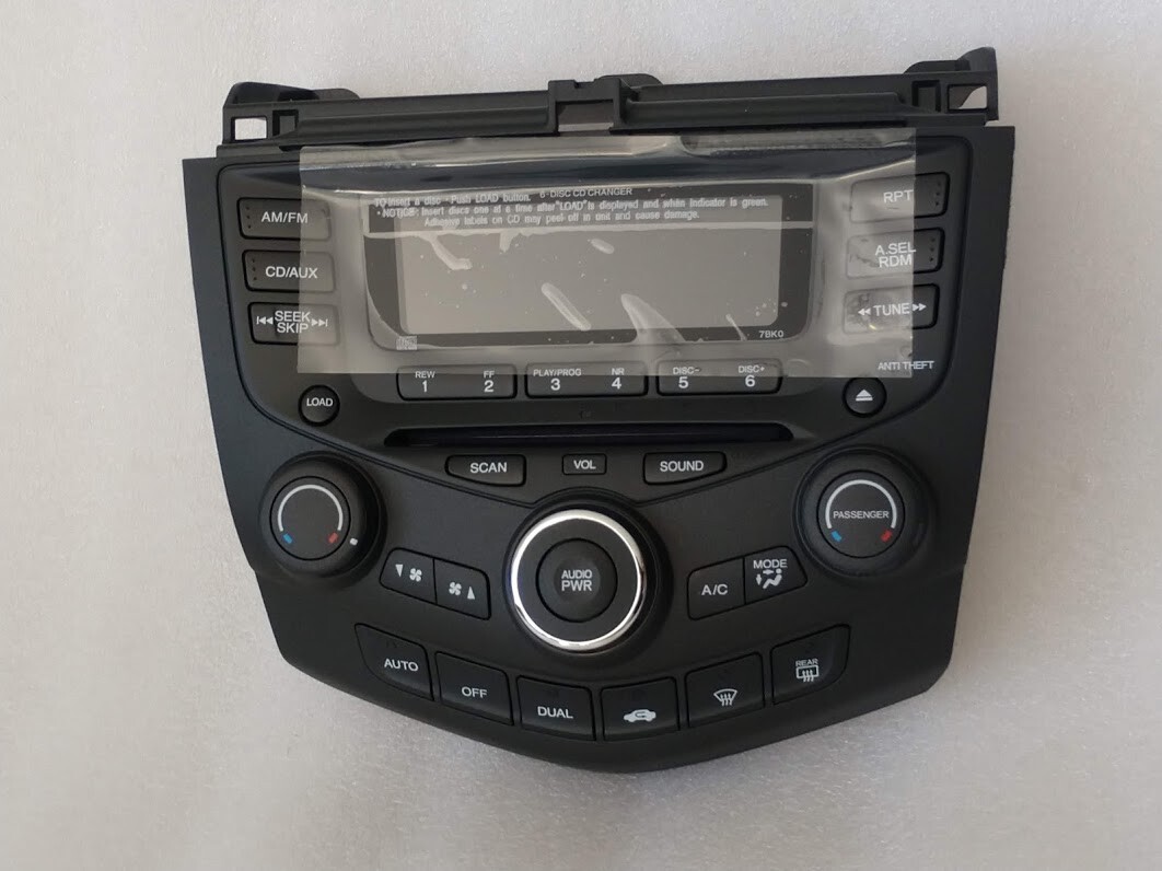 Accord sedan 2003+ 7BK0 CD6 stereo faceplate. It's a FACE, it is NOT a radio!! Item image 2