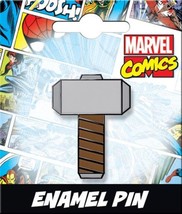 Marvel Comics Mighty Thors Hammer Mjolnir Thick Metal Enamel Pin NEW UNUSED - £6.28 GBP
