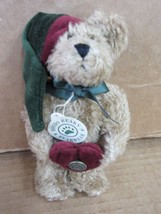NOS Boyds Bears 7” Holiday Bear Holding Heart Christmas Plush Bearwear  B27 C - £21.21 GBP