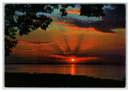 The Mediterranean Sunset as Seen From Italy Postcard Unposted - £3.67 GBP