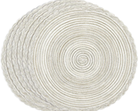 Round Cotton Placemat, Perfect for Fall, Dinner Parties, Bbqs, Christmas... - $26.03